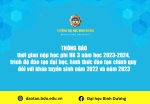 TB thời gian nộp học phí HK 3 năm học 2023 2024