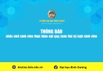 TB nhắc nhở sinh viên thực hiện nội quy, tuân thủ kỷ luật sinh viên