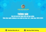 Thông báo lịch thi lại / cải thiện đối với học phần Giáo dục quốc phòng và an ninh tại học kỳ 3, năm học 2023-2024