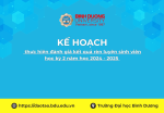 KH thực hiện đánh giá kết quả rèn luyện sinh viên