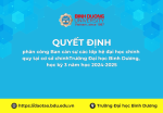 Về việc phân công Ban cán sự các lớp hệ đại học chính quy tại cơ sở chínH