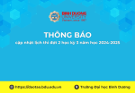 TB cập nhật lịch thi đợt 2 học kỳ 3 năm học 2024 2025