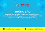 tiếp nhận hồ sơ miễn, chuyển đổi kết quả học tập trình độ đại học