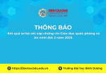 Kết quả sơ bộ xét cấp chứng chỉ Giáo dục quốc phòng và An ninh đợt 2 năm 2025