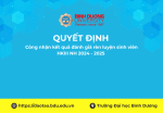 QD công nhận kết quả đánh giá rèn luyện sinh viên học kỳ 3 năm học 2024   2025