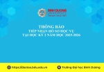 Thong bao tiep nhan ho so hoc vu HK2 25 26