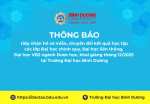 Thông báo tiếp nhận hồ sơ miễn, chuyển đổi kết quả học tập các lớp Đại học chính quy, Đại học liên thông, Đại học văn bằng 2 ngành Dược học, khai giảng tháng 12/2025 tại Trường Đại học Bình Dương