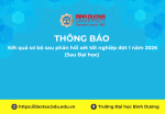 Kết quả sơ bộ sau phản hồi xét tốt nghiệp đợt 1 năm 2026 Sau đại học