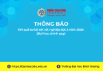 Kết quả sơ bộ xét tốt nghiệp đợt 2 năm 2026 (Đại học chính quy)