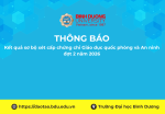 TB Kết quả sơ bộ xét cấp chứng chỉ Giáo dục quốc phòng và An ninh đợt 2 năm 2026
