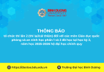 tổ chức thi lần 2 (thi lạicải thiện) đối với các môn Giáo dục quốc phòng và an ninh học phần 1 và 2 đã học tại học kỳ 2, năm học 2025 2026 hệ đại học chính quy