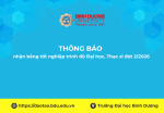 TB nhận bằng tốt nghiệp trình độ Đại học, Thạc sĩ đợt 22026