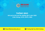 Kết quả sơ bộ xét tốt nghiệp đợt 3 năm 2026 (Liên thông, VLVH, GDTX, VB 2)