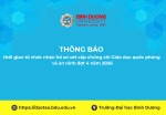 thời gian tổ chức nhận hồ sơ xét cấp chứng chỉ Giáo dục quốc phòng và an ninh đợt 4 năm 2026
