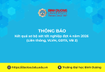Kết quả sơ bộ xét tốt nghiệp đợt 4 năm 2026 (Liên thông, VLVH, GDTX, VB 2)