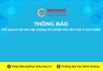 Kết quả sơ bộ xét cấp chứng chỉ Giáo dục quốc phòng và An ninh năm đợt 4 năm 2026