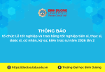 tổ chức Lễ tốt nghiệp và trao bằng tốt nghiệp tiến sĩ, thạc sĩ, dược sĩ, cử nhân, kỹ sư, kiến trúc sư năm 2026 lần 2