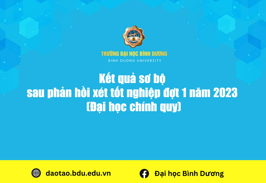 Ket qua so bo sau phan hoi xet tot nghiep dot 1 nam 2023 Dai hoc chinh quy