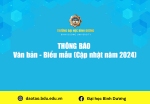 Văn bản - Biểu mẫu (Cập nhật năm 2024)