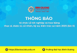Thông báo tổ chức Lễ tốt nghiệp và trao bằng  thạc sĩ, dược sĩ, cử nhân, kỹ sư, kiến trúc sư năm 2025 (lần II)