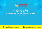Triển khai Tuần sinh hoạt công dân   sinh viên, năm học 2025 2026