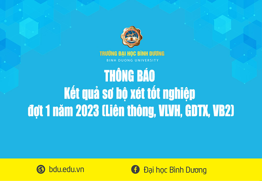 Ket qua so bo xet tot nghiep dot 1 nam 2023 Lien thong VLVH GDTX VB2