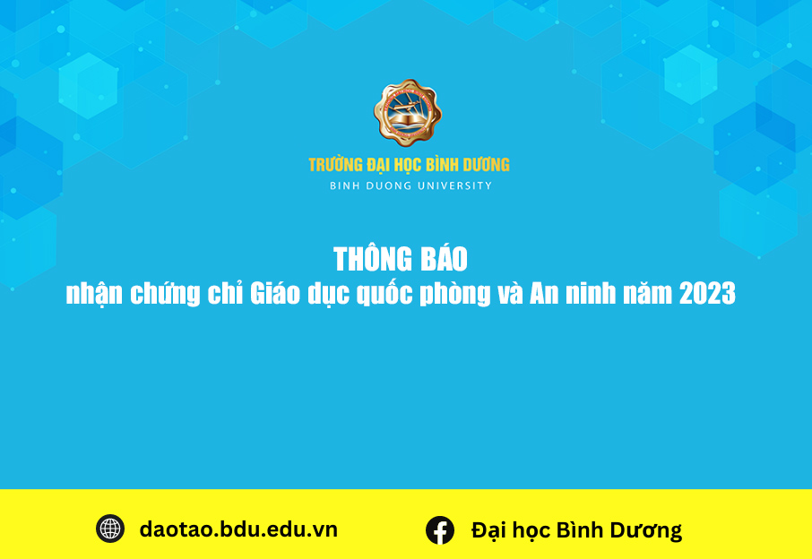 TB nhận chứng chỉ Giáo dục quốc phòng và An ninh năm 2023